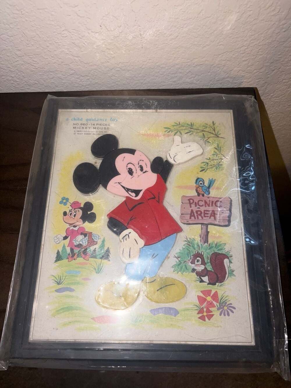 Vintage 1964 Child Guidance Toy Walt Disney Productions Mickey Mouse 14-Piece In